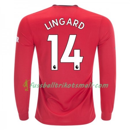 Fußballtrikots Manchester United Jesse Lingard 14 2019-2020 Langarm Heimtrikotsatz kaufen